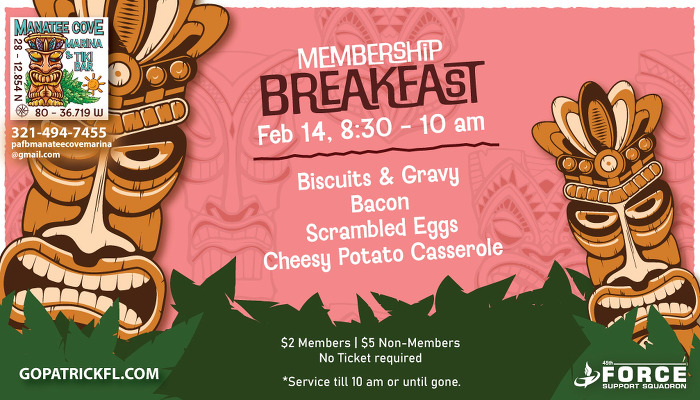 Manatee Cove Marina - Membership Breakfast 
