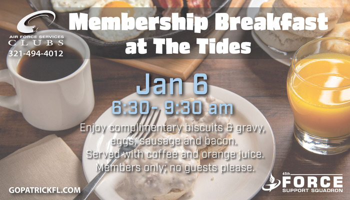 Tides Club - Membership Breakfast