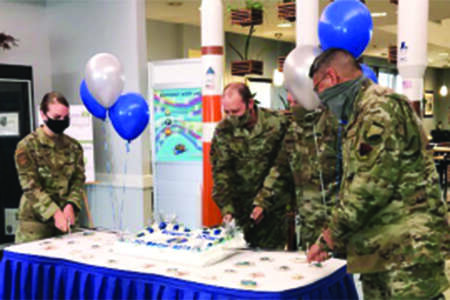 Cake Cutting Air Force Anniversary